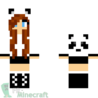 Aperçu de la skin Minecraft Fille panda