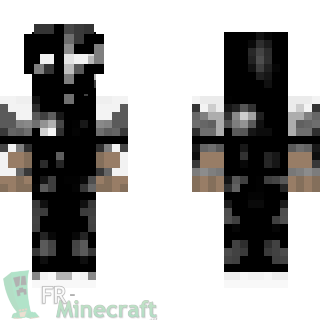 Aperçu de la skin Minecraft herobrine en armure