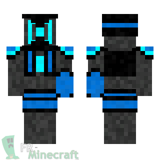 Aperçu de la skin Minecraft Chevalier de l'Espace bleu