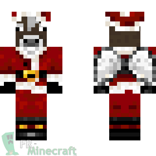 Aperçu de la skin Minecraft Vache Noël