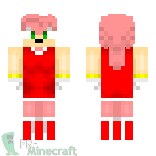 Aperçu de la skin Minecraft Amy - Sonic