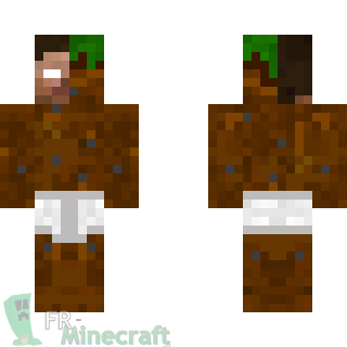 Aperçu de la skin Minecraft Steve plein de dirt