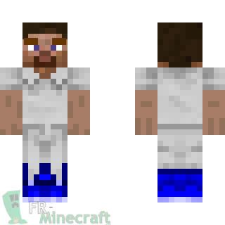 Aperçu de la skin Minecraft Steve en blouse