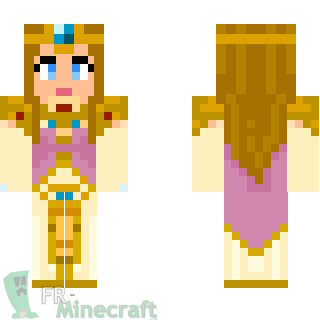 Aperçu de la skin Minecraft Princesse Zelda