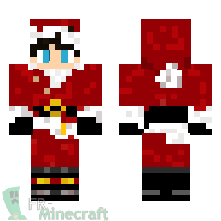 Aperçu de la skin Minecraft Garçon Père Noël