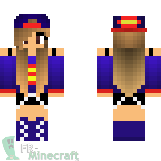 Aperçu de la skin Minecraft Fille Superman