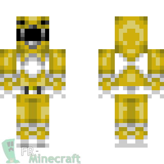 Aperçu de la skin Minecraft Power Rangers mighty morphin yellow