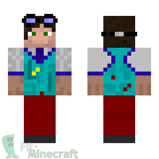 Aperçu de la skin Minecraft Ingénieur Steampunk