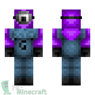 Aperçu de la skin Minecraft Minion violet - Moi Moche et Méchant 2