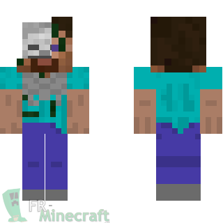Aperçu de la skin Minecraft Squelette déguisé en Steve