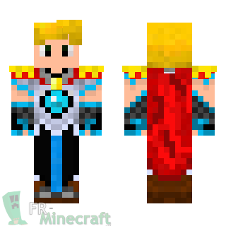 Aperçu de la skin Minecraft Chevalier blond