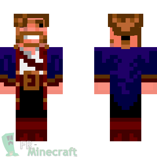 Aperçu de la skin Minecraft Pirate