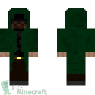 Aperçu de la skin Minecraft Homme avec une capuche