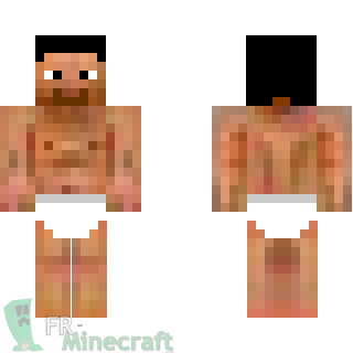 Aperçu de la skin Minecraft Steve en slip