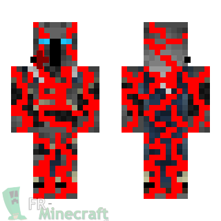 Aperçu de la skin Minecraft Robot sanguinaire
