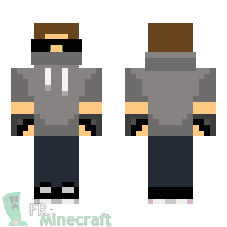 Aperçu de la skin Minecraft Garçon Swag