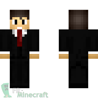 Aperçu de la skin Minecraft Homme en costard