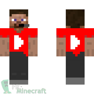 Aperçu de la skin Minecraft youtuber