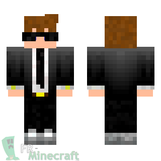 Aperçu de la skin Minecraft Homme en costume