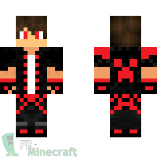 Aperçu de la skin Minecraft Garçon décontacté rouge