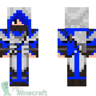 Aperçu de la skin Minecraft Assassin bleu