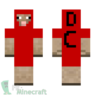 Aperçu de la skin Minecraft Mouton rouge