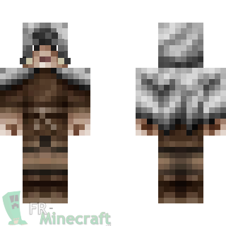 Aperçu de la skin Minecraft Voyageur à la fourrure de loups