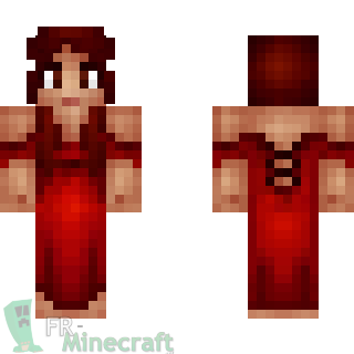 Aperçu de la skin Minecraft Femme en robe