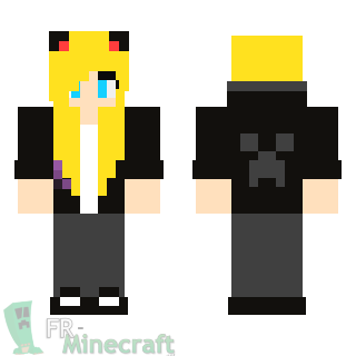 Aperçu de la skin Minecraft Fille blonde