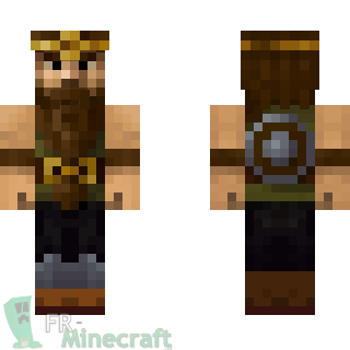 Aperçu de la skin Minecraft Seigneur viking