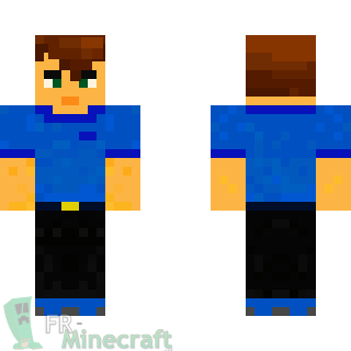 Aperçu de la skin Minecraft Homme basique