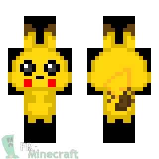 Aperçu de la skin Minecraft Pikachu - Pokémon