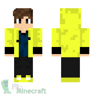 Aperçu de la skin Minecraft Garçon veste jaune