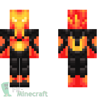 Aperçu de la skin Minecraft Créature de feu