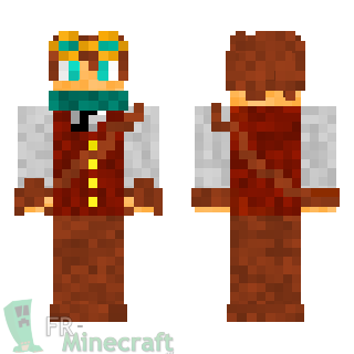 Aperçu de la skin Minecraft Aventurier Steampunk