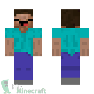 Aperçu de la skin Minecraft Steve noob