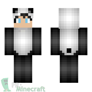 Aperçu de la skin Minecraft Garçon déguisé en panda