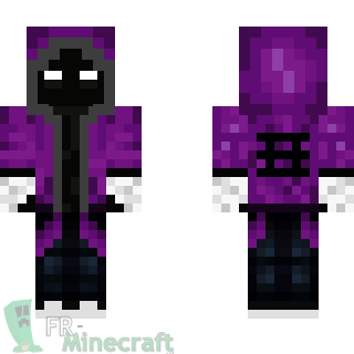 Aperçu de la skin Minecraft Fantome Style Violet