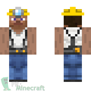 Aperçu de la skin Minecraft Steve Mineur