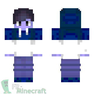 Aperçu de la skin Minecraft Homme bleu