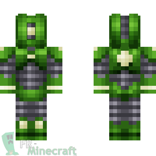Aperçu de la skin Minecraft Robot vert