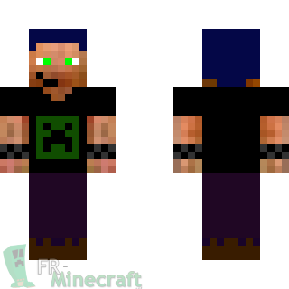 Aperçu de la skin Minecraft Punk Creeper