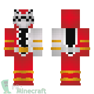 Aperçu de la skin Minecraft Dino fury red - Power Rangers Dino Fury