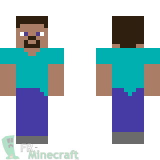 Aperçu de la skin Minecraft Simple Steve