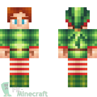 Aperçu de la skin Minecraft Elf de Noël