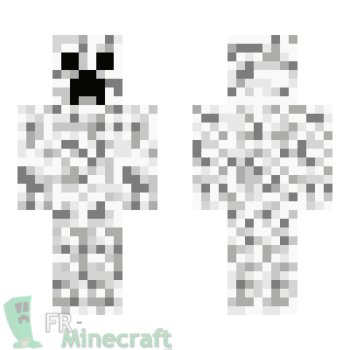 Aperçu de la skin Minecraft Creeper des neiges