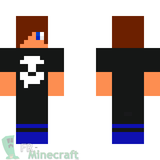 Aperçu de la skin Minecraft garcon avec un t-shirt call of duty ghosts