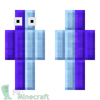 Aperçu de la skin Minecraft Bleu et violet