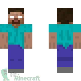 Aperçu de la skin Minecraft Herobrine Steve