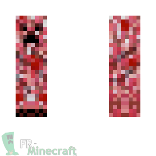 Aperçu de la skin Minecraft Creeper Rouge